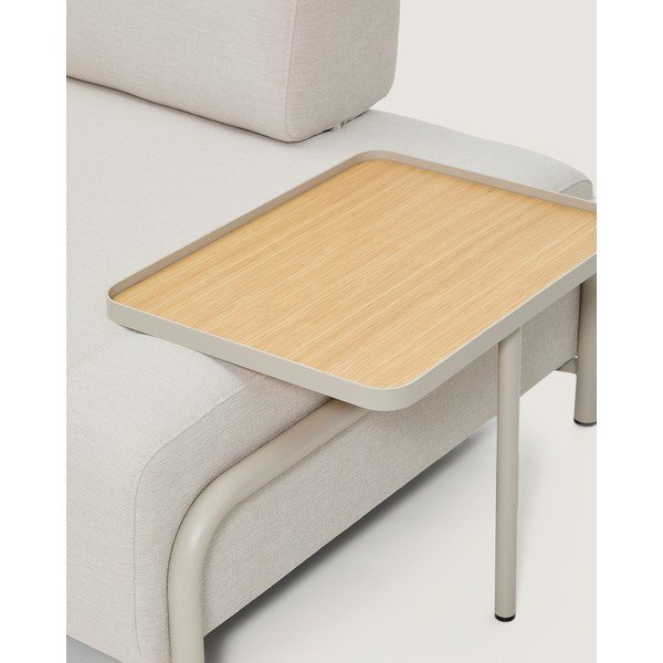 Béžová ženilková pohovka 220 cm Compo – Kave Home-image-1