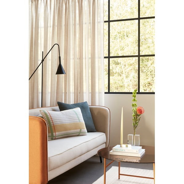 Oranžovo-biela pohovka Hübsch Shade-image-1