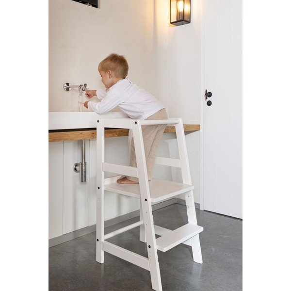 Biela učiaca veža z bukového dreva Forrest – Vipack-image-1