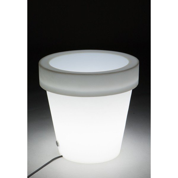 Biely kvetináč s podsvietením Tomasucci Classic, ⌀ 45 cm-image-1