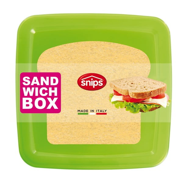Zelený desiatový box na sendvič Snips Sandwich, 500 ml-image-3