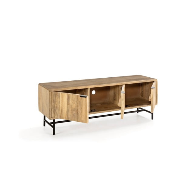 TV stolík z mangového dreva v prírodnej farbe 145x50x40 cm Mundra – MOME-image-4