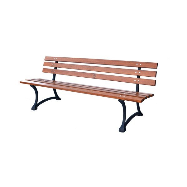 Drevená záhradná lavica v prírodnej farbe – Rojaplast