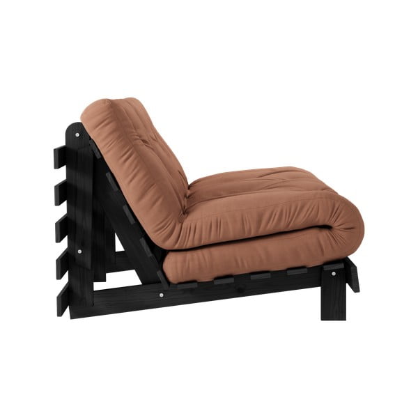 Rozkladacia pohovka v tehlovej farbe 140 cm Roots Black Night – Karup Design-image-4