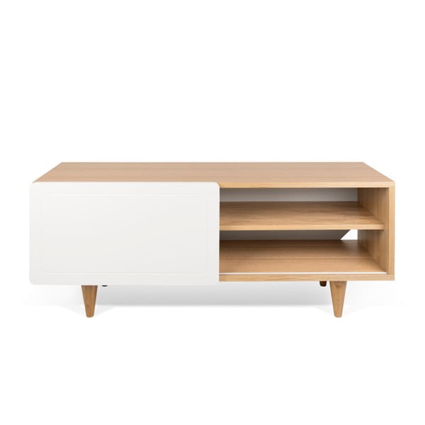 TV stolík v dekore dubového dreva s bielymi detailmi TemaHome Nyla-image-2