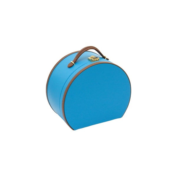 Modrá šperkovnica/kozmetický kufrík Friedrich Lederwaren Ascot