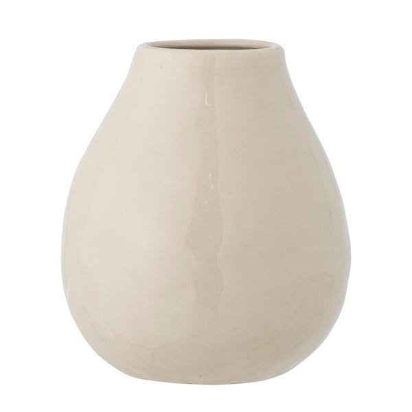 Krémová ručne maľovaná váza z kameniny (výška 17 cm) Taza – Bloomingville-image-4