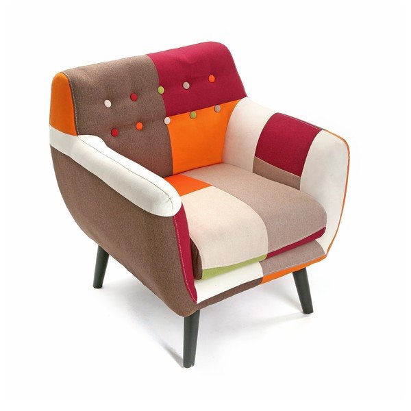 Kreslo Red Patchwork
