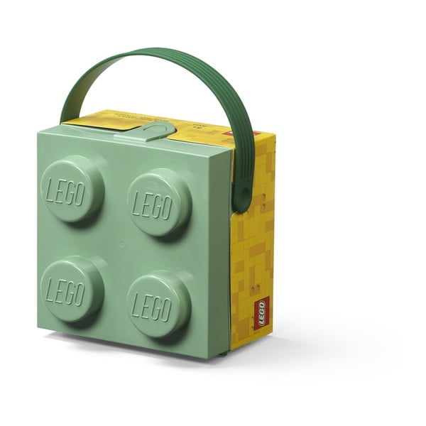 Svetlozelený úložný box s rukoväťou LEGO®-image-1