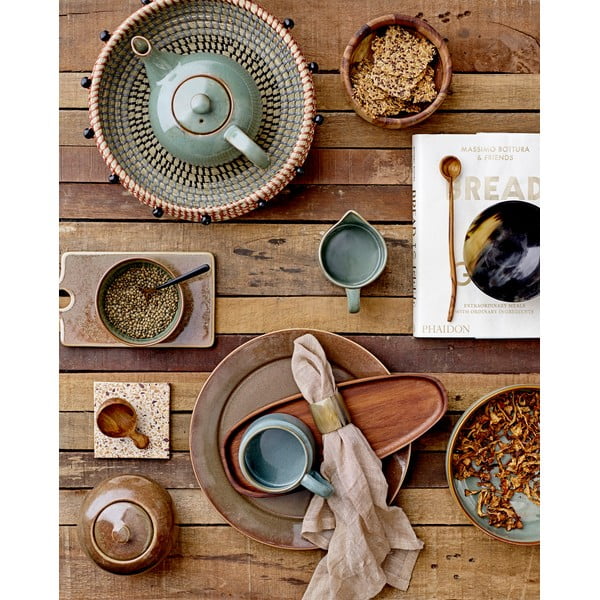 Zelený kameninový hrnček Bloomingville Pixie, 350 ml-image-3