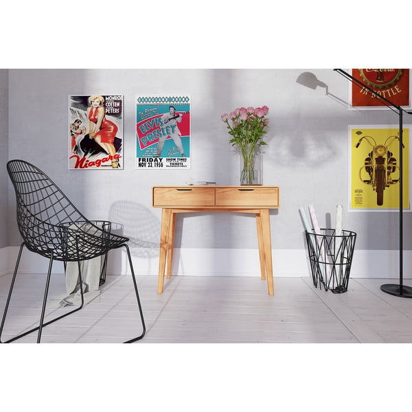 Toaletný stolík z bukového dreva 90x40 cm Greg - The Beds-image-3