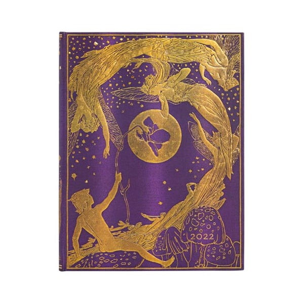 Týždenný diár na rok 2022 Paperblanks Violet Fairy, 18 x 23 cm