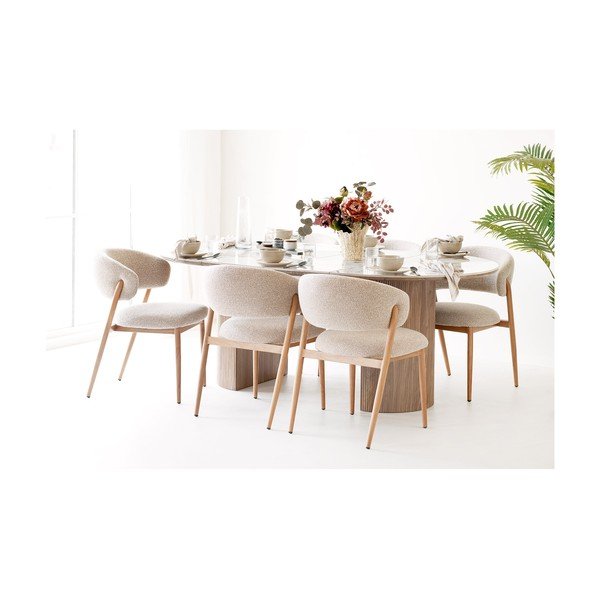 Sivobéžová keramická váza (výška  23,5 cm) – House Nordic-image-3