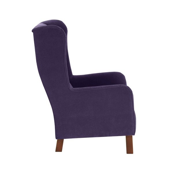 Fialové kreslo Max Winzer Bruno Velor-image-1