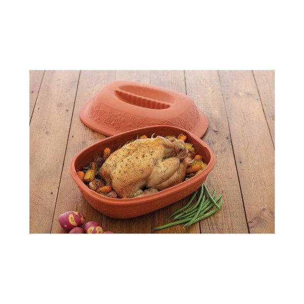 Terakotová zapekacia misa Kitchen Craft Home Made Chicken Roasting-image-2