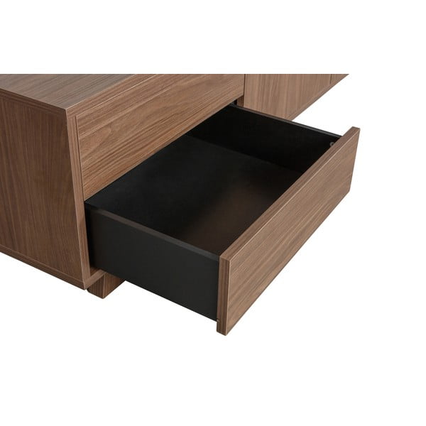 TV stolík v dekore orecha v prírodnej farbe 160x42 cm Seppe – WOOOD-image-3