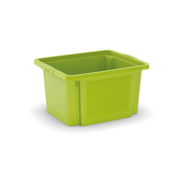 Zelený plastový úložný box 42x35x23 cm H-Box S – KIS