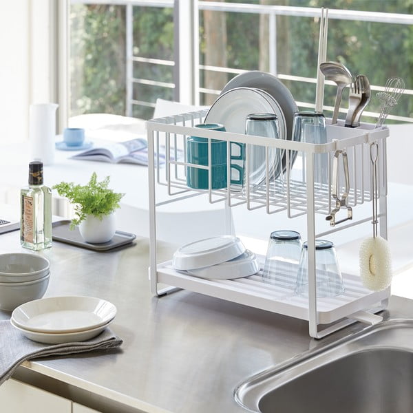 Dvojposchodový kovový odkvapkávač Tower – YAMAZAKI-image-3