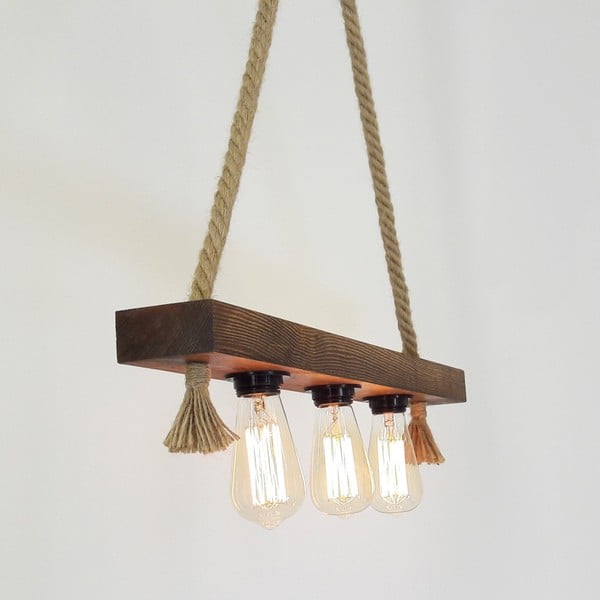 Drevené stropné závesné svietidlo Kutuk-image-4