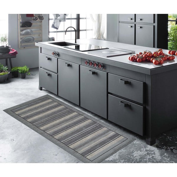 Sivý behúň Floorita Velour, 55 x 190 cm-image-2