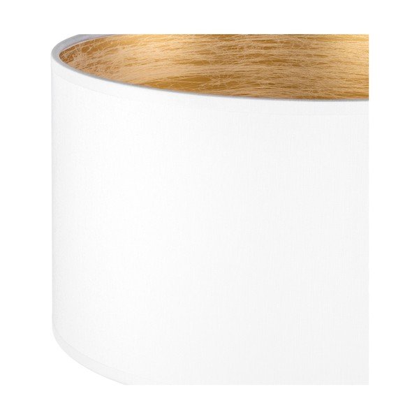 Biela stolová lampa s detailom v zlatej farbe Sotto Luce Tres S, ⌀ 25 cm-image-1