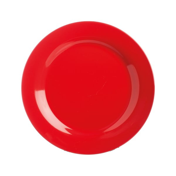 Kameninový tanier Red Dinner, 21 cm