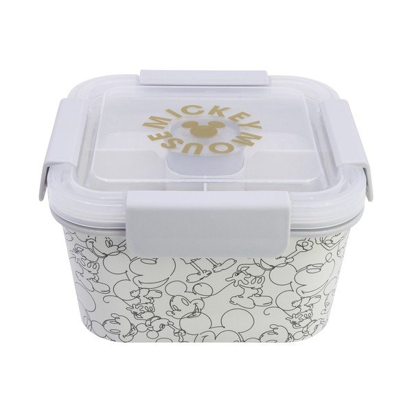 Biely plastový detský desiatový box Mickey Mouse – STOR-image-2