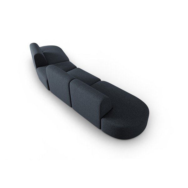 Modrá ženilková pohovka pravý roh 428 cm Paolo – Milo Casa-image-3