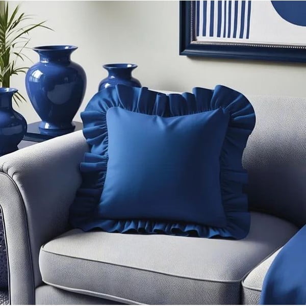 Obliečka na vankúš s prímesou bavlny 40x40 cm Ruffled – Mila Home-image-3