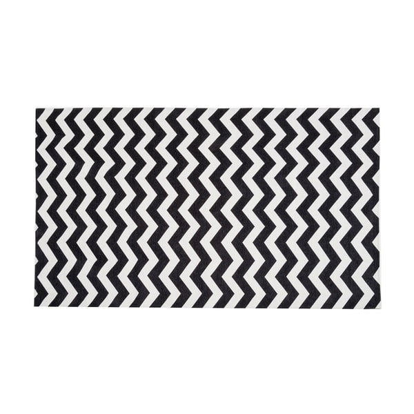 Čierno-biely behúň Floorita Optical Black White, 60 × 150 cm-image-2