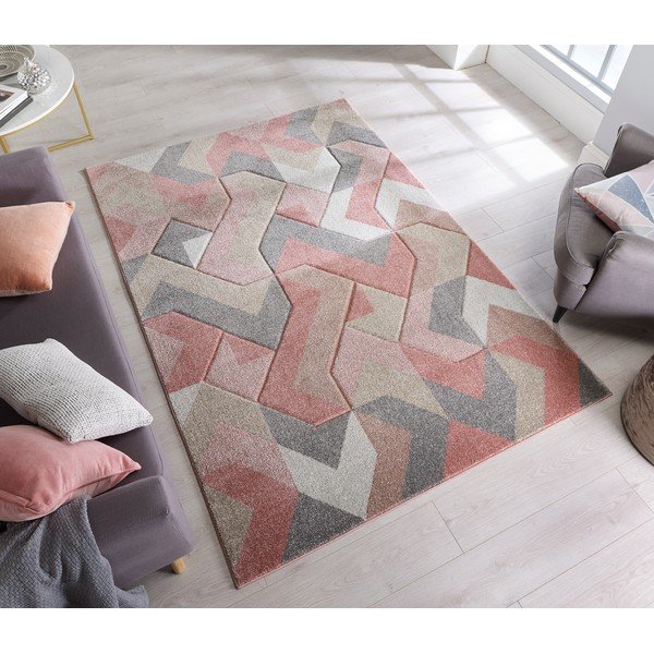 Ružový koberec Flair Rugs Aurora, 160 × 230 cm-image-4