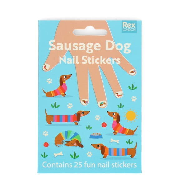 Kreatívna súprava Sunny Sausage Dog – Nail stickers – Rex London-image-2