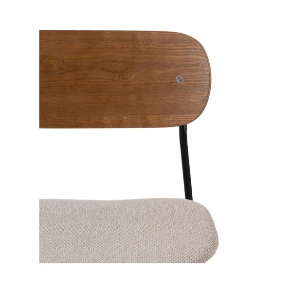 Hnedo-krémové jedálenské stoličky v súprave 4 ks Moe – Ixia-image-4