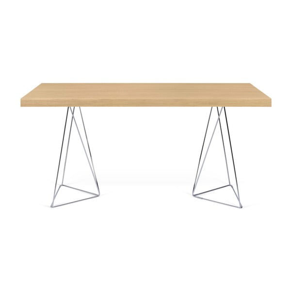 Svetlohnedý stôl TemaHome Multi, 160 cm