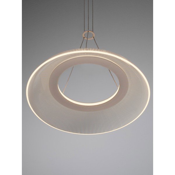 Matne biele hliníkové LED závesné svietidlo s tienidlom z akrylového skla ø 40 cm Mantle – Nova Luce-image-1