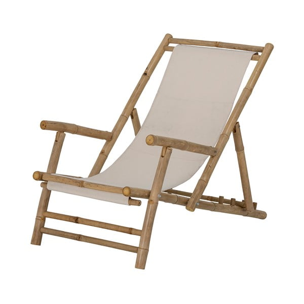 Bambusové záhradné ležadlo v čierno-prírodnej farbe Korfu - Bloomingville-image-2