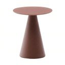 Okrúhly odkladací stolík so sklenenou doskou ø 35 cm Wilshire – Kave Home