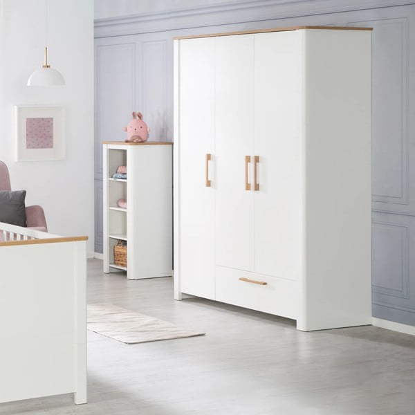 Biela detská šatníková skriňa 139x200 cm Ava – Roba-image-2