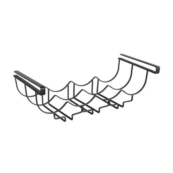 Čierny kovový stojan pod poličku na poháre Wenko-image-1