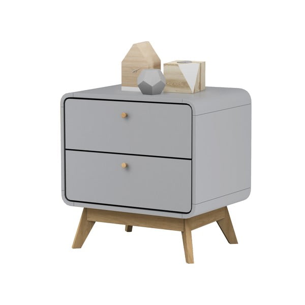 Sivý nočný stolík Cassie - Støraa-image-3