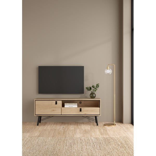 TV stolík v dekore duba v prírodnej farbe 150x60x40 cm Ry – Tvilum-image-1