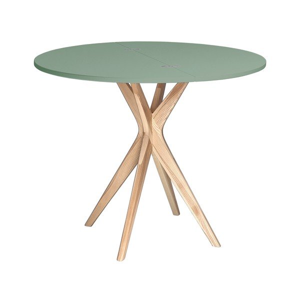 Okrúhly rozkladací jedálenský stôl 45x90 cm Jubi – Ragaba-image-3