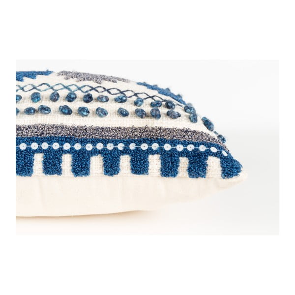 Modrý vankúš s výplňou Zuiver Sala, 65 × 30 cm-image-4