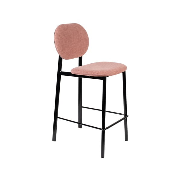 Svetloružová barová stolička 94 cm Spike - Zuiver