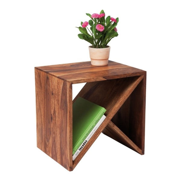 Príručný stolík z palisandrového dreva Kare Design Zigzag