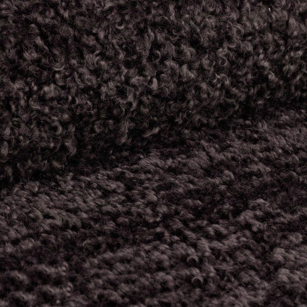 Antracitová modulárna podnožka z textílie bouclé Bellis – Micadoni Home-image-4
