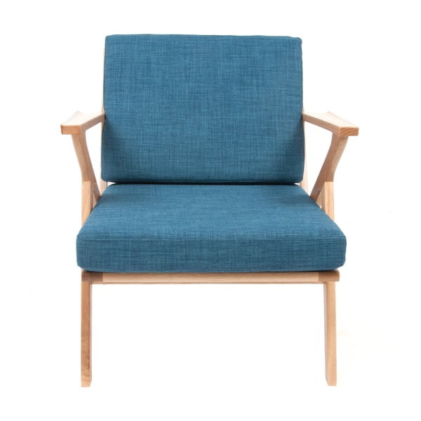 Kreslo Present Time Rest Oak Blue-image-2