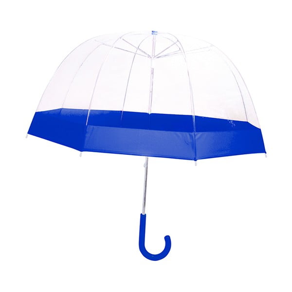 Detský transparentný dáždnik s modrými detailmi Birdcage, ⌀ 58 cm