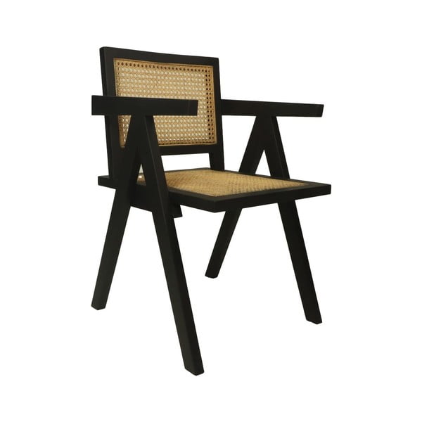 Čierna jedálenská stolička z mahagónového dreva Phi - HSM collection-image-2