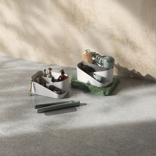 Biely plastový kúpeľňový organizér na kozmetiku Glam – Umbra-image-4